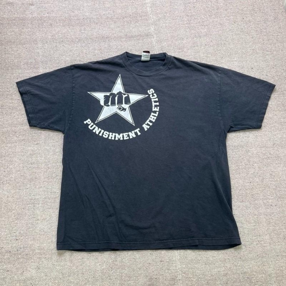 Vintage Punishment Athletics Shirt Mens XXL Black 2000s Y2K Tap Out‎ MMA